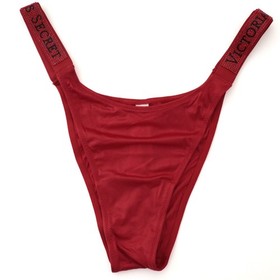 4 Victoria's Secret Very Sexy Satin Logo Shine Strap Brazilian Panty LOT S M XL