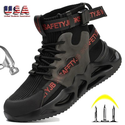 Indestructible Sneakers Steel Toe Bulletproof Shoes Mens Safety Boots  Non-slip