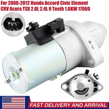 Starter for 2006-2014 Acura TSX & 2006-2012 Honda Accord Element CR-V CRV 2.4L