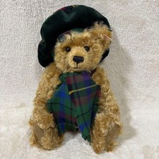 Limited Edition Steiff Scottish Bear with White Tag and Red Lettering