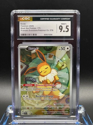 CGC 9.5 MINT+ ✨ - Eevee 173 - Pokemon Center Exclusive Scarlet & Violet Promo