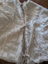 POTTERY BARN Faux Fur Alpaca Tree Skirt-Ivory-NWT