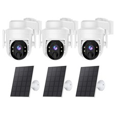 3Pcs Wireless Solar Camera Outdoor WiFi Solar Battery Security Camera System