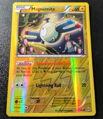 Pokemon Breakthrough Magnemite Reverse Holo Common Card 51/162 LP