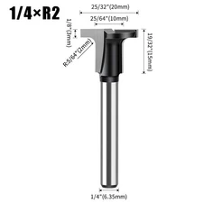 6mm Shank Router Bit Designed for Reduced Vibration in For Woodworking