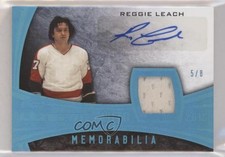 2015 Leaf Ultimate Memorabilia Blue Spectrum 5/8 Reggie Leach #AM-RL1 Auto 11jd