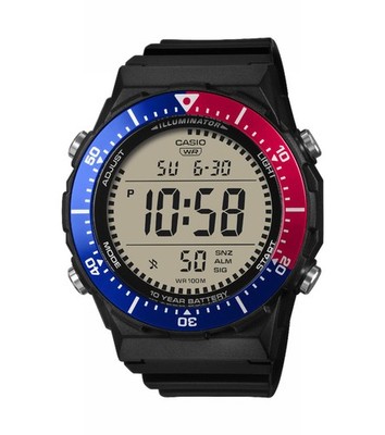 CASIO Armbanduhr AE-1700H-1A2VEF Digital Casio Collection Schwarz Stoppuhr
