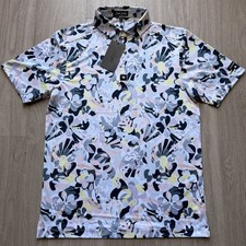 Bad Birdie Golf Polo Size Small NWT Savannah Swing Abstract Floral Performance
