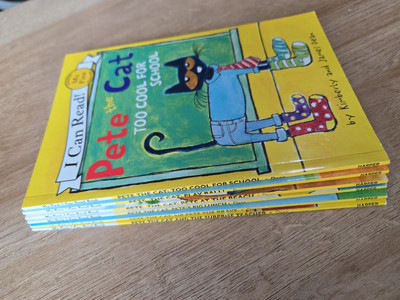 Pete the Cat Book 6 Books, by James Dean, Readers Paperback My First Reading