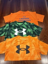 Lot Of 3 Boy  s Under Armour T Shirts Youth Large Loose Fit Short Sleeve