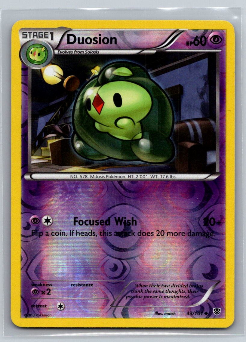 Duosion 43/101 LP Plasma Blast Pokemon Reverse Holo