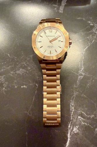 Cornavin Downtown 3-H Rose Gold Watch, LIMITED EDlTION, Comes With 2 FREE STRAPS - Picture 8 of 10