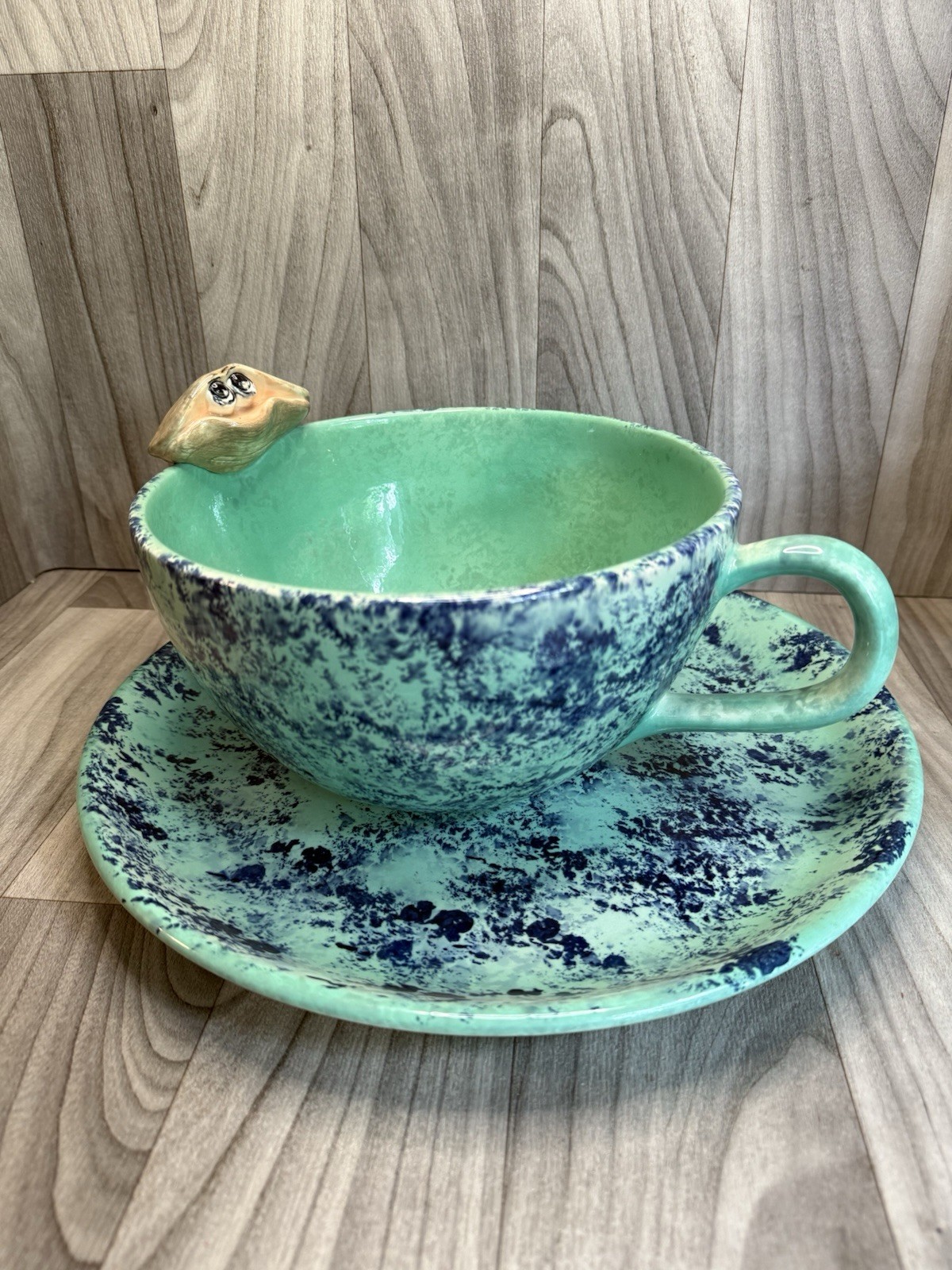 Decorative Chowder Bowl And Plate Set Handmade Extremely Large Same Day Shipping