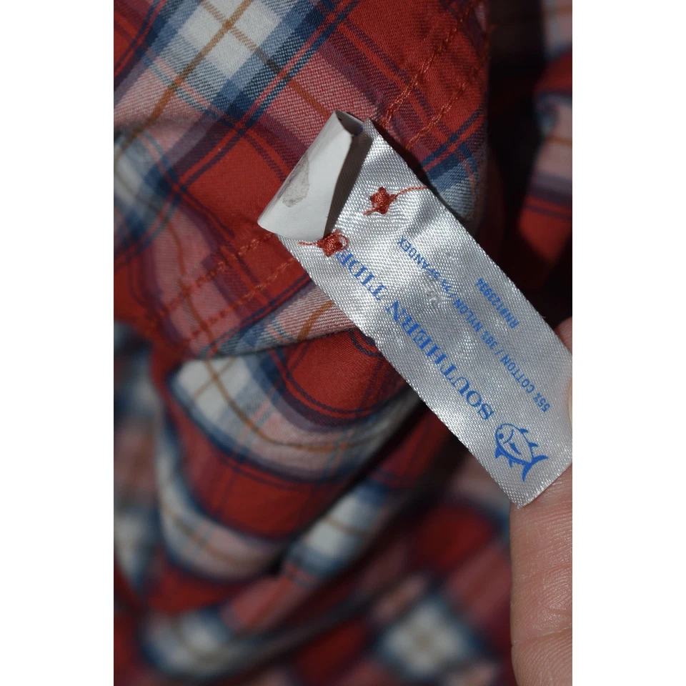 Southern Tide Performance Dress Shirt Mens Size 2XL Cotton Nylon Spandex Red - Image 3 of 4