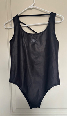 NWT KAPPA X Befancyfit Stretch Jersey Bodysuit Black Size Small S
