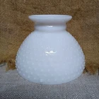 WOW!! VINTAGE MILK WHITE HOBNOB HURRICANE LAMP!!