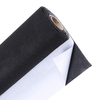 Large Black Self Adhesive Felt Roll Shelf Liner for DIY Projects Costume, Jew...