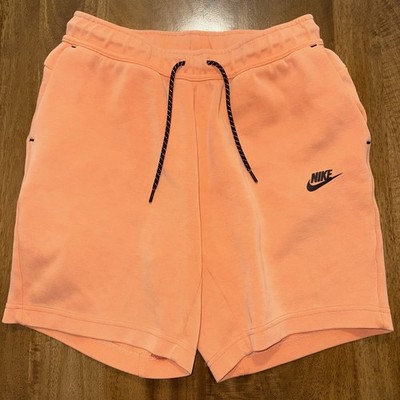 Nike Sportswear Tech Fleece Shorts Mens Small Orange Frost CZ9912