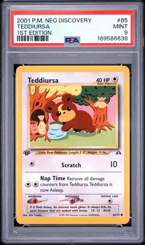 Teddiursa (1st Edition) graded PSA 9 for sale on eBay