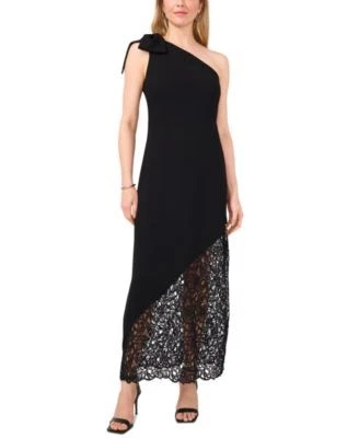 CeCe Womens One-Shoulder Sleeveles Rich Black 6 192081857984 6 RT $169.0