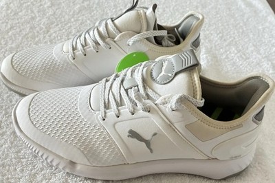 PUMA Ignite Elevate Golf Shoes Men s 8 White New w/Defects Yellowing Box Damage