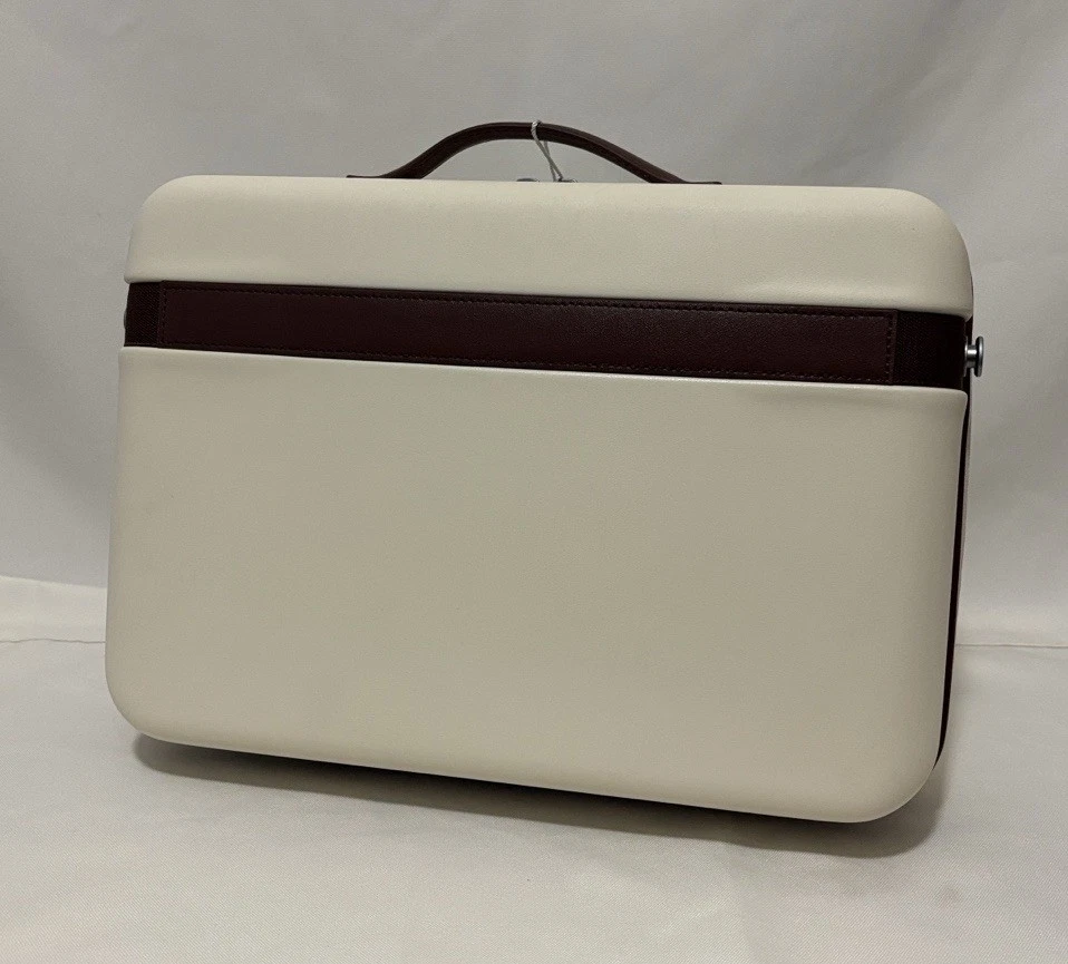 Samsonite Virtuosa Train Case Off-White Hard Shell Crossbody Makeup Bag - Image 4 of 4