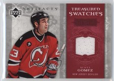 2006-07 Upper Deck Artifacts Treasured Swatches Red 9/100 Scott Gomez #TS-SG 2a8