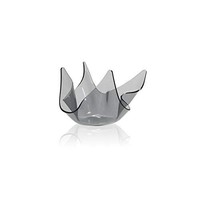 Iplex - Vase Linea Drapeggi Aus Transparentem Rauchplexiglas 13X18X18 Cm