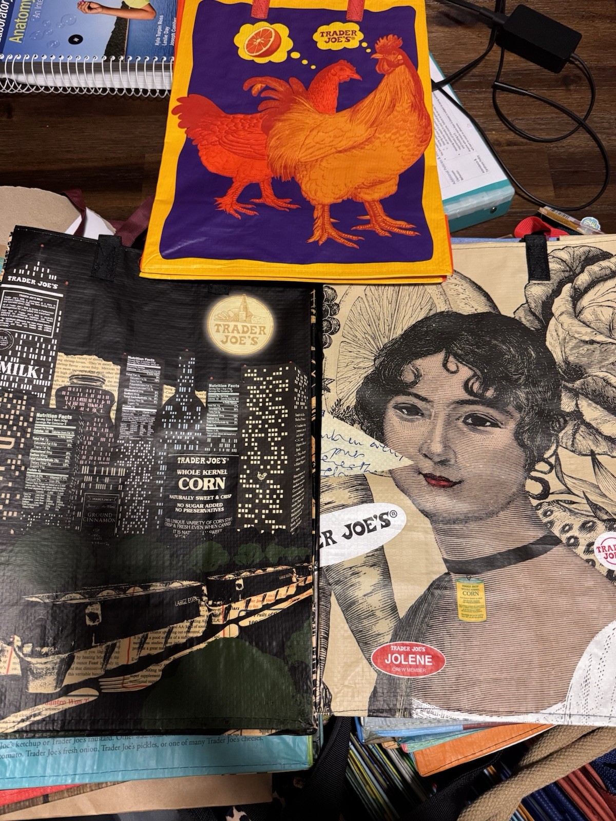 Trader Joe's Reusable Bags Rare Find Set of 3