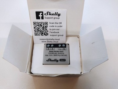 Shelly PM Mini Gen. 3, Unterputz WLAN,  BT , Neu.