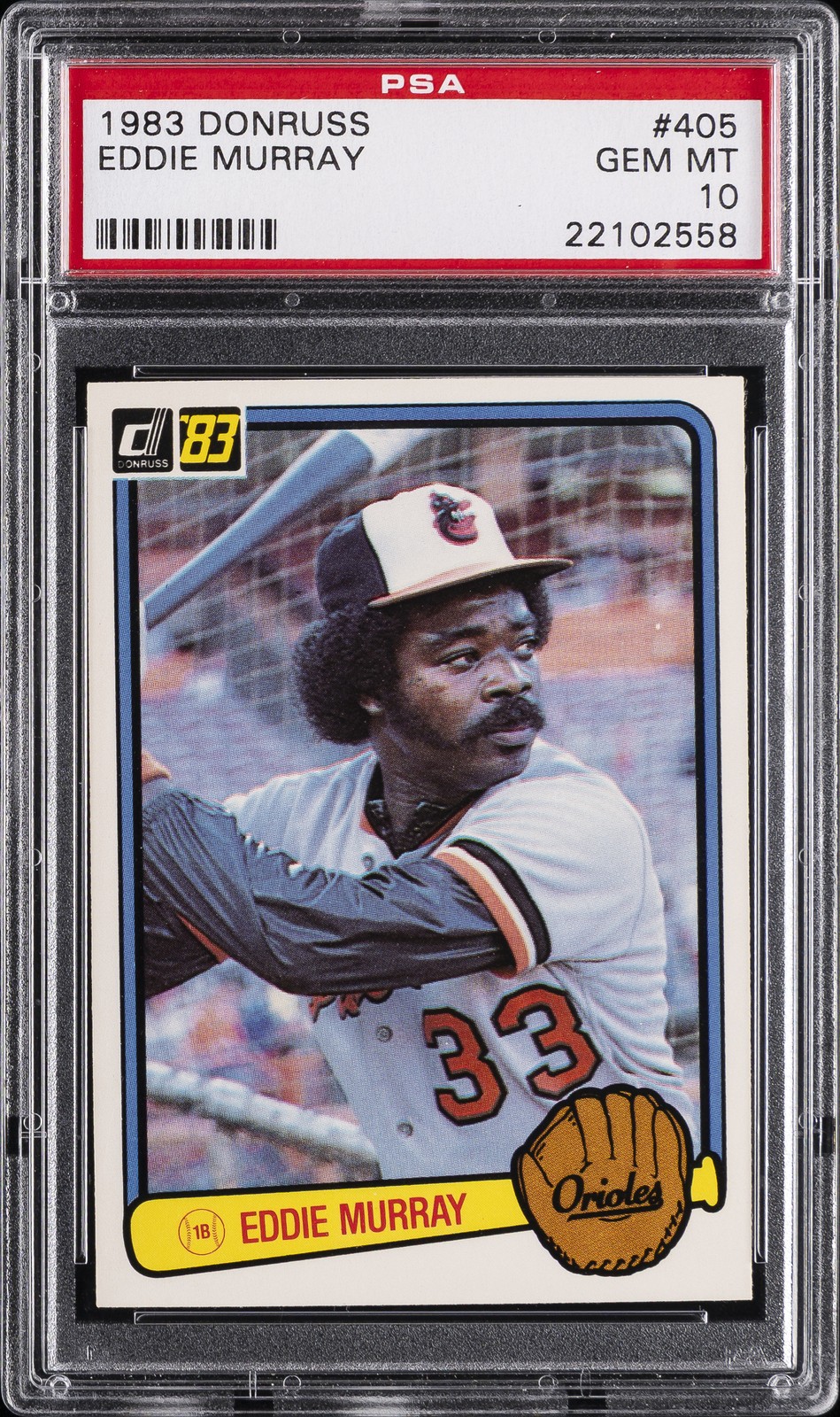 1983 DONRUSS #405 EDDIE MURRAY PSA 10