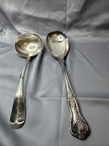 Lot Of 2 Vintage Silver plated Spoons EPNS A1., 7 -9 Inch Long.