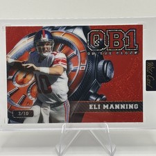 2024 Wild Card QB1 Eli Manning Red /10 #3/10 Color Match SSP Rare Giants