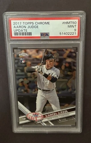 2017 Topps Chrome Update - Rookie Debut Aaron Judge #HMT50 (RC) PSA 9 MINT
