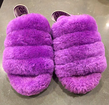 UGG Fluff Yeah Purple Shearling Fur Slide Slippers Women s US 5 EU 36 1095119