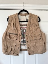 Vintage Woolrich Vest Mens M sportsman  s supply guide Fishing camping Cargo
