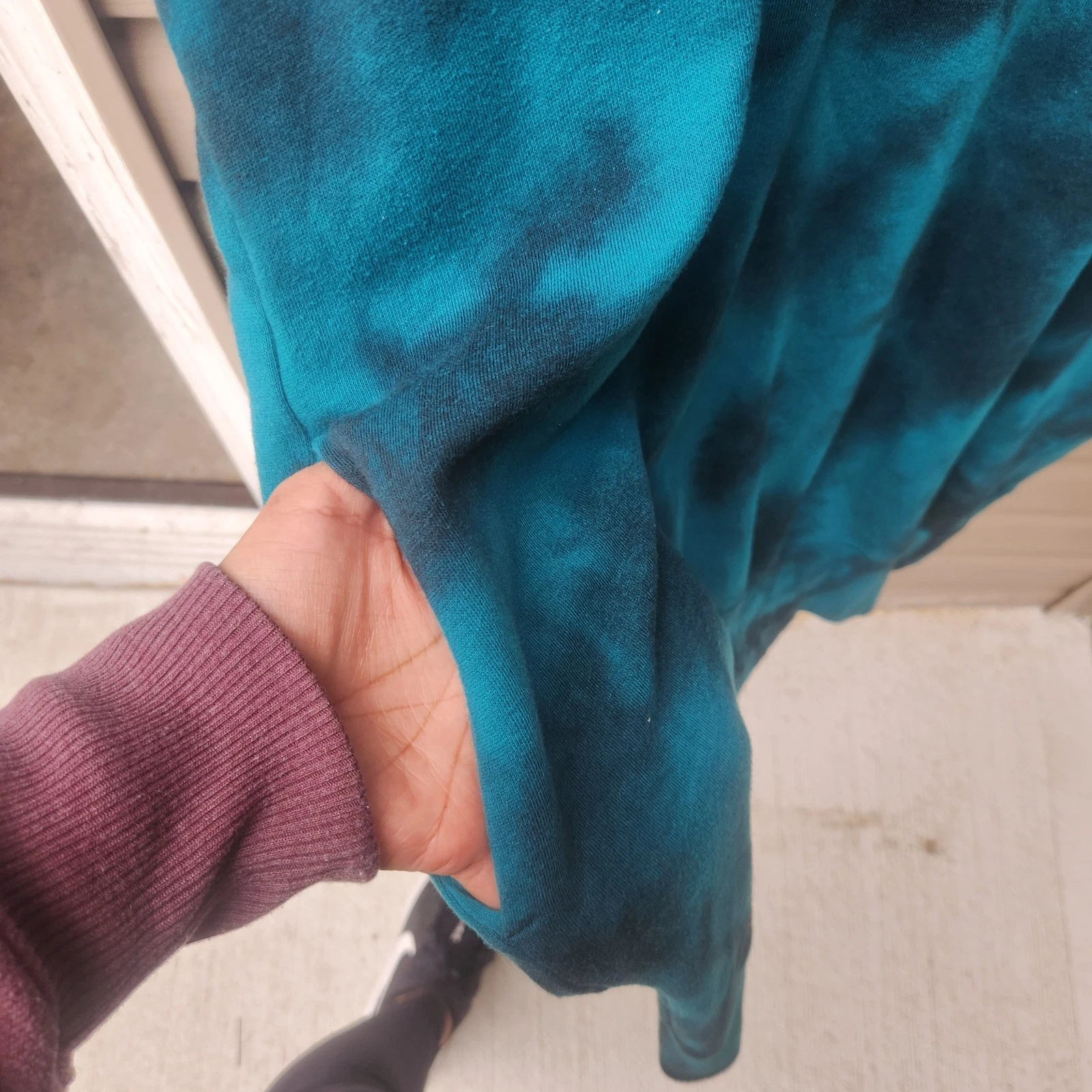 UNDERCOVER Victoria's Secret Rosa Felpa Abito Strass Felpa Pullover Tie Dye XL