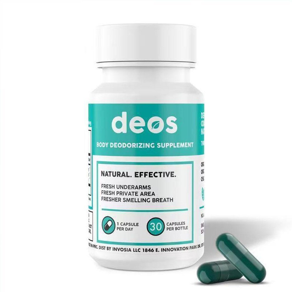 Internal Deodorant Supplement DEOS Natural Chlorophyll Capsules for ...