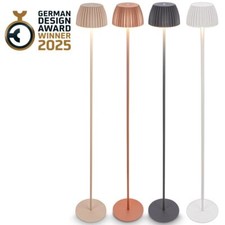 LED Stehlampe Kabellos Stehleuchte Standleuchte Akku Wohnzimmer Dimmbar 124cm
