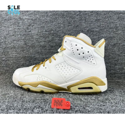 Air Jordan AJ6 Retro 'Golden Moments Pack' GMP half box White Gold