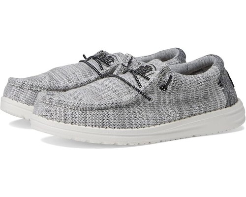 Hey Dude Kids Wally Youth Stretch Slip On Shoes - Yin Yang NWB - Picture 7 of 7