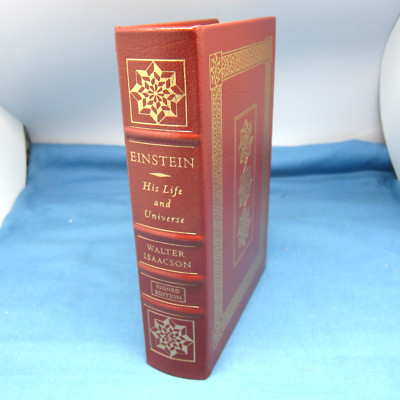 Einstein His Life and Universe by Walter Isaacson Easton Press SIGNED w/ COA VG