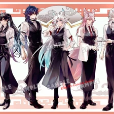 Anime Honkai: Star Rail Waiter Series Acrylic Desktop Stand Figure Collection