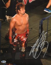 Yoshi-Hashi Signed 11x14 Photo BAS Beckett COA New Japan Pro Wrestling Picture B