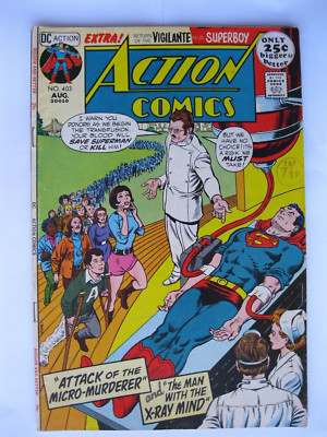 DC Action Comics Nr. #403 Superman Angriff des Mikromörders Aug 1971