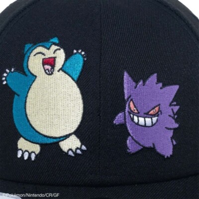 new era pokemon collaboration gengar snorlax cap snapback 9forty
