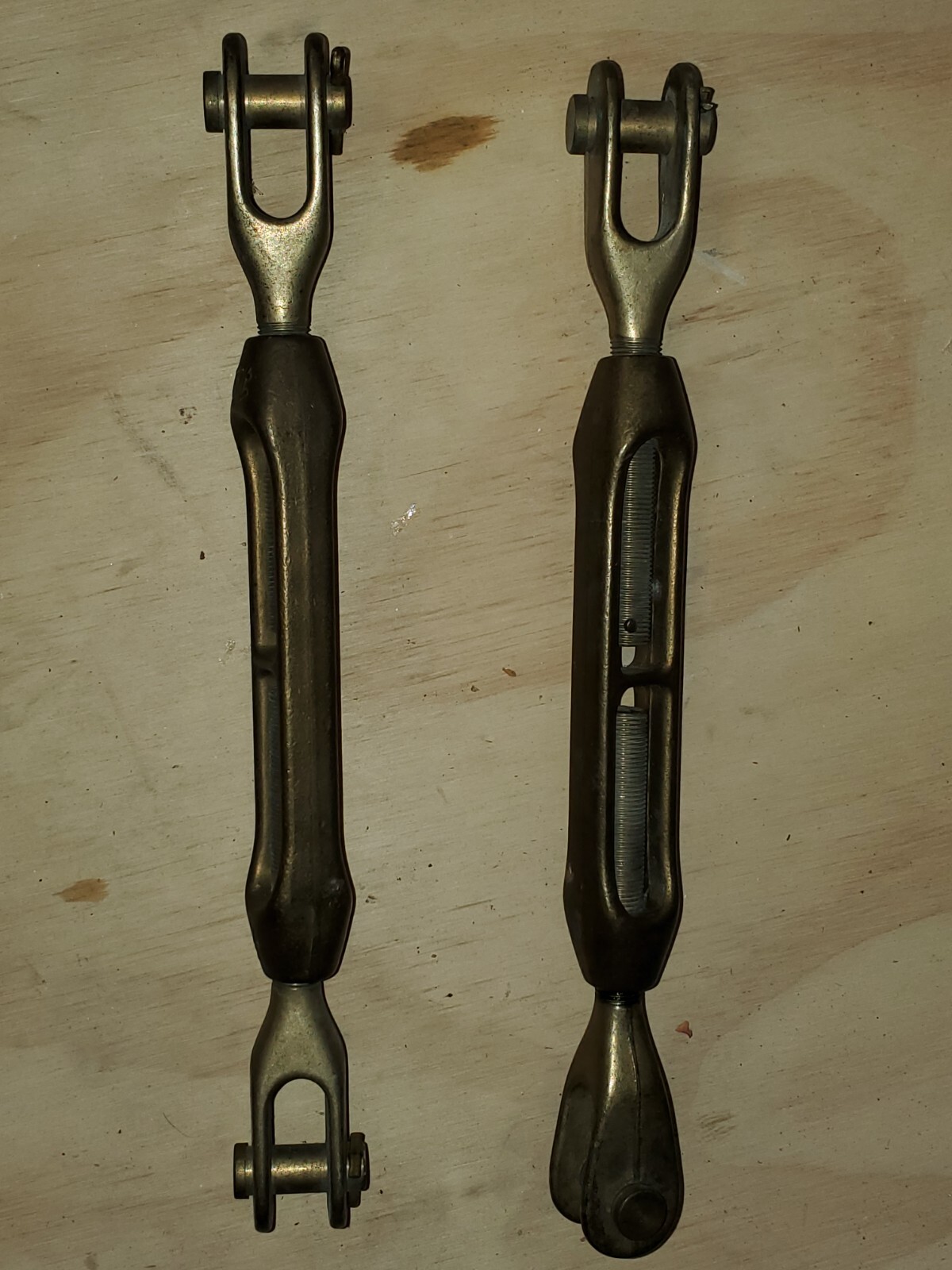 New Old Stock Bronze Turnbuckles Wilcox Crittenden 1/2" Clevis & Cotter