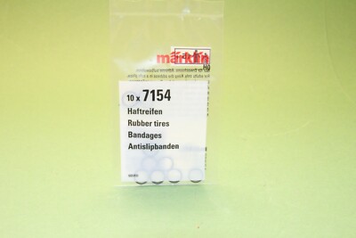 Pneumatici Modellini Marklin Cerchiatura Aderenza M&auml;rklin 7151 - Gomme In Gomma Per Trenini Modellismo (confezione Da 10 Pezzi) Haftreifen Per Modellismo Ferroviario