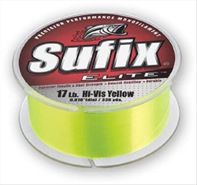 Sufix Elite 4 lb Fishing Line (330 YD Spool) Hi Vis Yellow