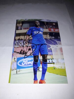 Signiertes Foto Demba Ba Shanghai Shenhua NEU MEGA RAR 